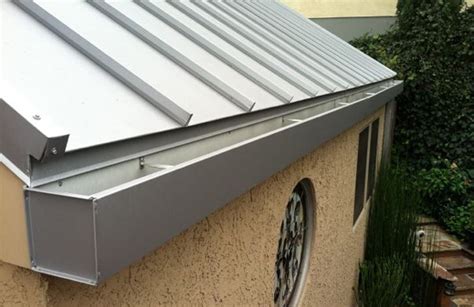 how to install metal box gutter|box gutter for contemporary home.